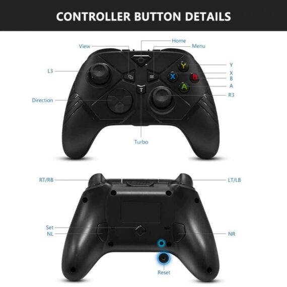Gamepad Controller Wireless For Xbox One /Series X/S/Elite, Smart Phone, Window